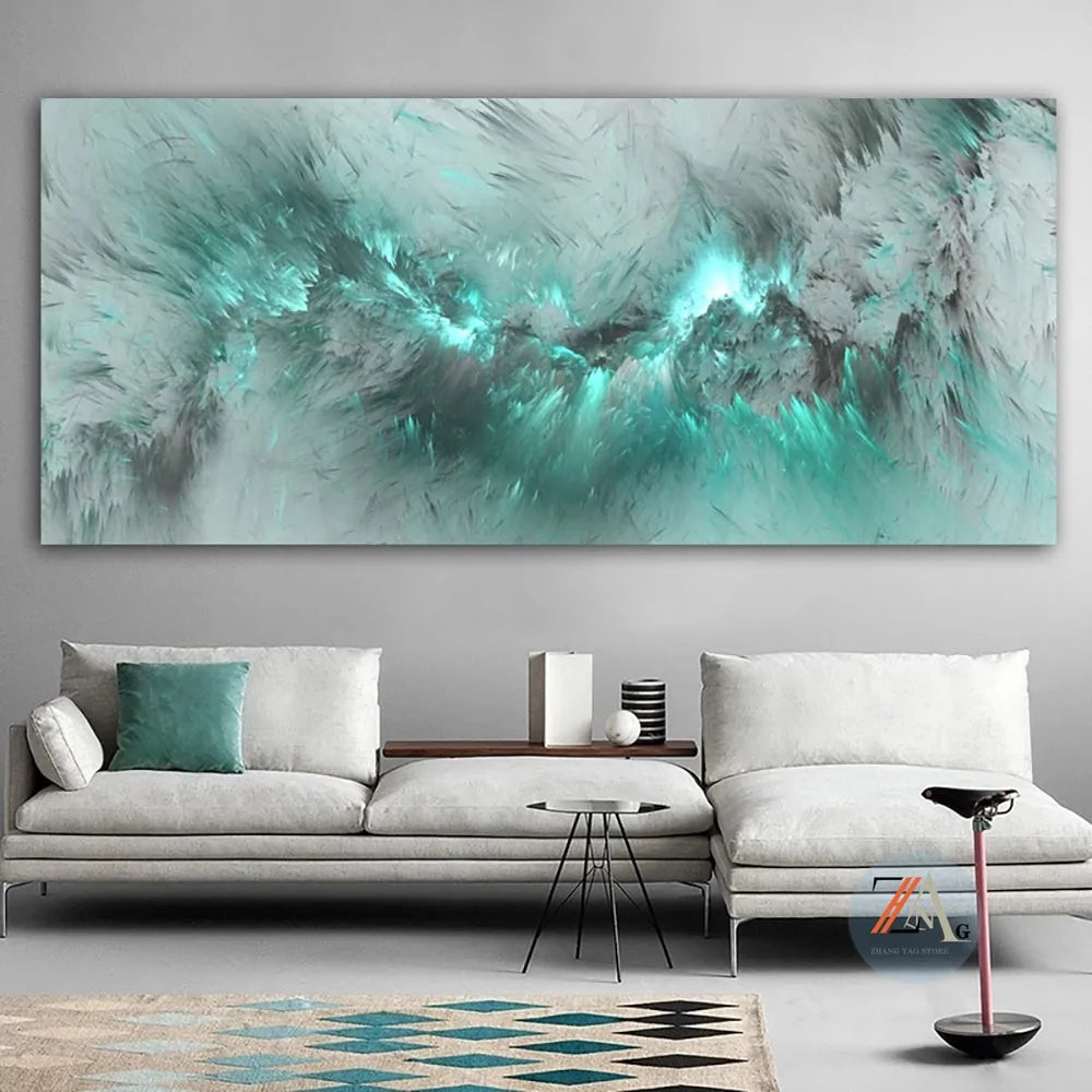 Modern Abstract Oil Painting on Canvas