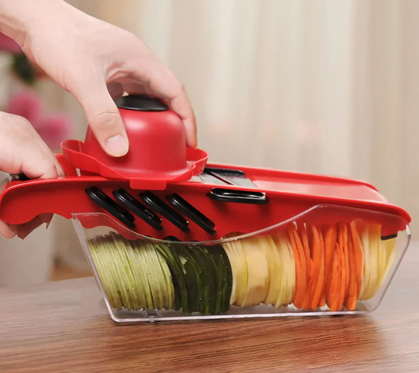 Multifunction Kitchen Slicer with 6 Interchangeable Blades