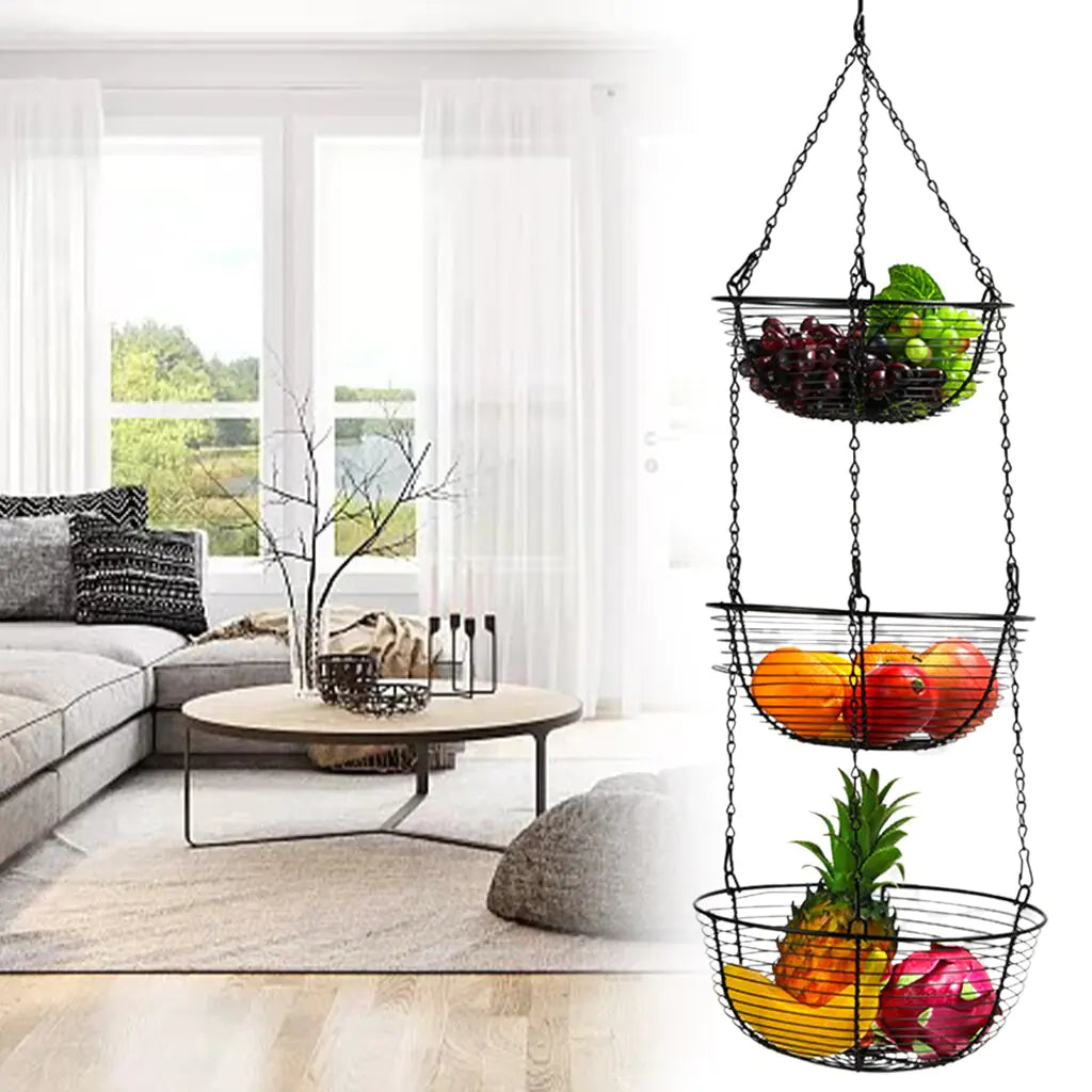 3-Tier Hanging Fruit Basket